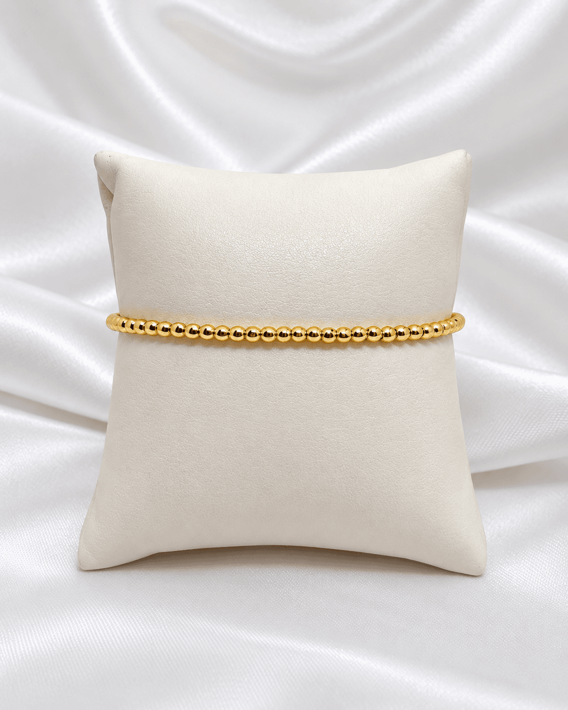 Pulseira de esferas dourada